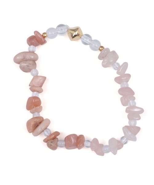 チチカカ（チチカカ）の「ナゲットストーンブレスレット（ブレスレット・レディース・ピンク/ターコイズブルー/ネイビー・FREE）」の7枚目の写真