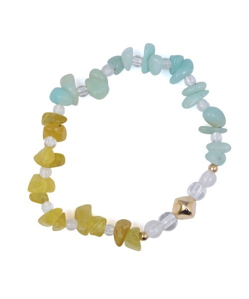 チチカカ（チチカカ）の「ナゲットストーンブレスレット（ブレスレット・レディース・ピンク/ターコイズブルー/ネイビー・FREE）」の6枚目の写真