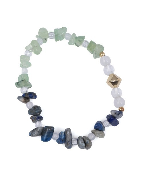 チチカカ（チチカカ）の「ナゲットストーンブレスレット（ブレスレット・レディース・ピンク/ターコイズブルー/ネイビー・FREE）」の5枚目の写真