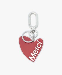 メッセージ ハート キーチャーム "Merci"