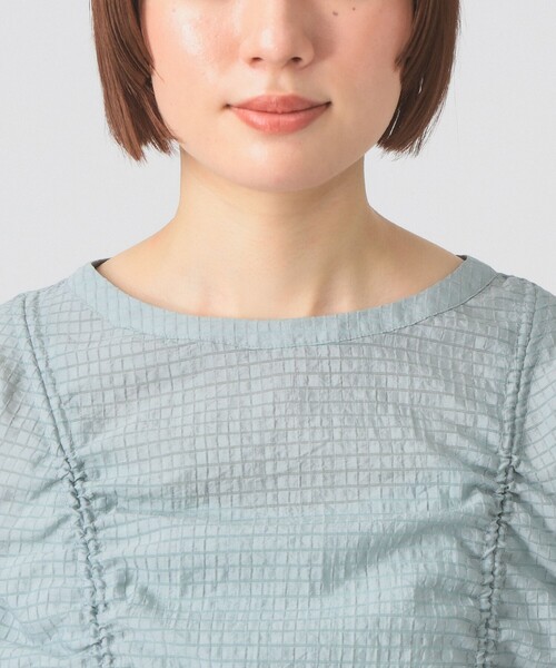 Ray BEAMS（レイビームス）の「【4/2値下げ】シアー ドロスト ギャザー ワンピース［洗える］（ワンピース・レディース・ブルー/ブラック・ONE SIZE）」の17枚目の写真