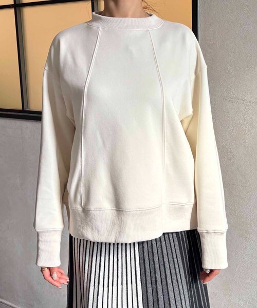 un dix cors（アンディコール）の「裏シャギーダンボールプルオーバー（Tシャツ/カットソー・レディース・アイボリー/ブラック/ブルー・FREE）」の4枚目の写真