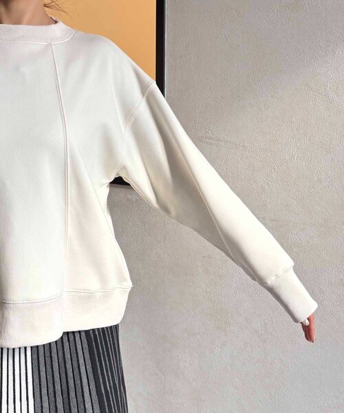 un dix cors（アンディコール）の「裏シャギーダンボールプルオーバー（Tシャツ/カットソー・レディース・アイボリー/ブラック/ブルー・FREE）」の8枚目の写真