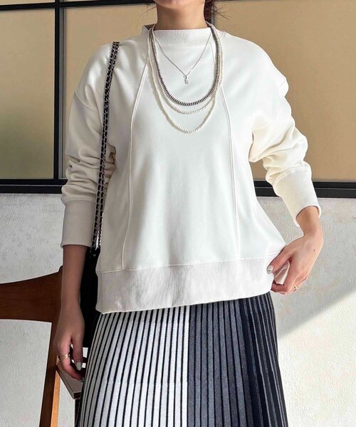 un dix cors（アンディコール）の「裏シャギーダンボールプルオーバー（Tシャツ/カットソー・レディース・アイボリー/ブラック/ブルー・FREE）」の11枚目の写真