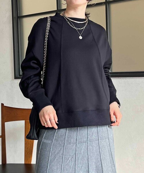 un dix cors（アンディコール）の「裏シャギーダンボールプルオーバー（Tシャツ/カットソー・レディース・アイボリー/ブラック/ブルー・FREE）」の12枚目の写真