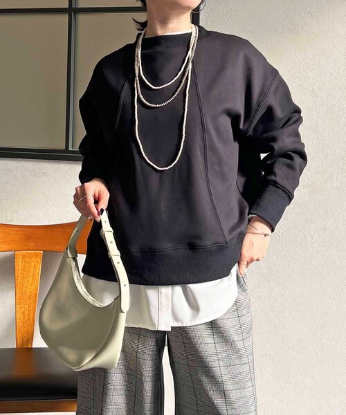 un dix cors（アンディコール）の「裏シャギーダンボールプルオーバー（Tシャツ/カットソー・レディース・アイボリー/ブラック/ブルー・FREE）」の13枚目の写真