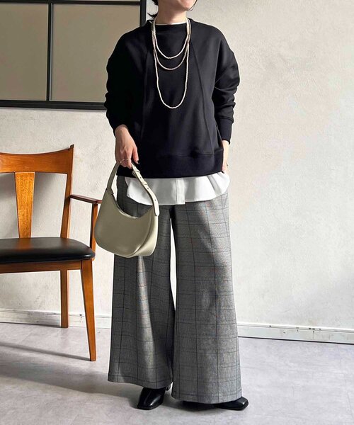 un dix cors（アンディコール）の「裏シャギーダンボールプルオーバー（Tシャツ/カットソー・レディース・アイボリー/ブラック/ブルー・FREE）」の14枚目の写真