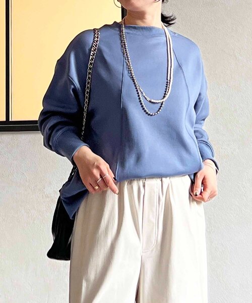 un dix cors（アンディコール）の「裏シャギーダンボールプルオーバー（Tシャツ/カットソー・レディース・アイボリー/ブラック/ブルー・FREE）」の20枚目の写真