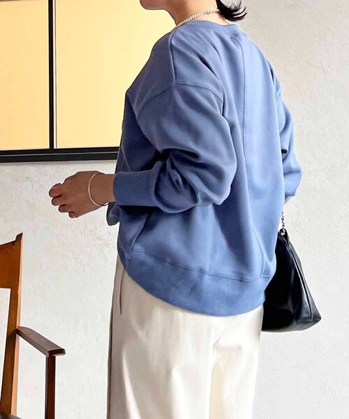 un dix cors（アンディコール）の「裏シャギーダンボールプルオーバー（Tシャツ/カットソー・レディース・アイボリー/ブラック/ブルー・FREE）」の21枚目の写真