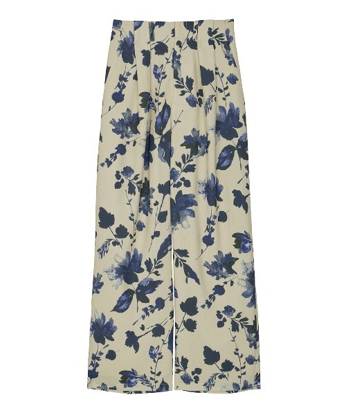 Ameri(アメリ)の「GRAINY FLOWER STRAIGHT PANTS(その他パンツ・レディース・アイボリー/ブラック・SMALL/MEDIUM)」の11枚目の写真