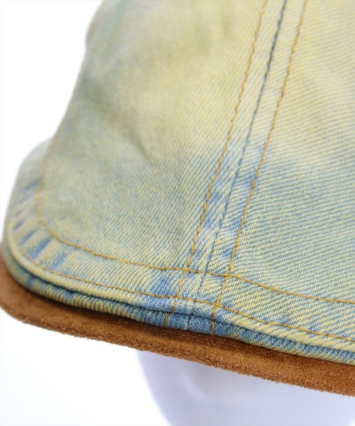 clear（クリア）の「デニムハンチングキャップ[カジュアル 着回し抜群 大人]≪新作≫（ハンチング/ベレー帽・レディース・ライトブルー/ブルー・F）」の8枚目の写真