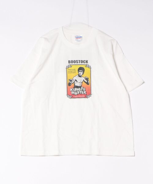 BOOSTOCK(ブーストック)の「ブーストック B/S KUNGFU Tシャツ(Tシャツ/カットソー・レディース・ホワイト/ブラック・F/XXXL)」の1枚目の写真