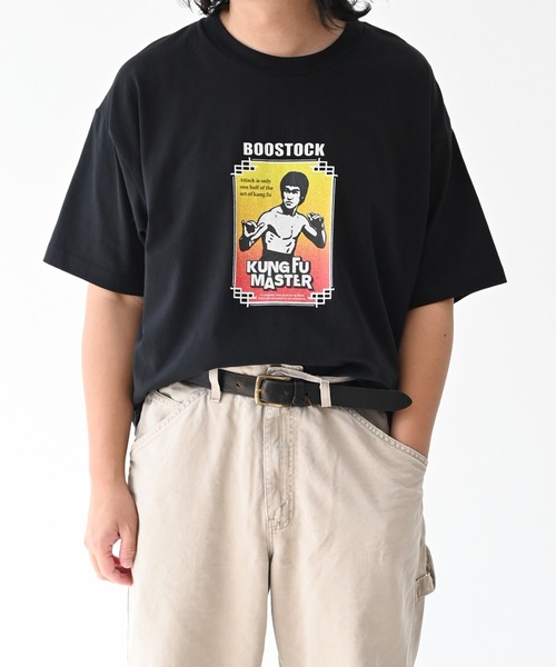 BOOSTOCK(ブーストック)の「ブーストック B/S KUNGFU Tシャツ(Tシャツ/カットソー・レディース・ホワイト/ブラック・F/XXXL)」の4枚目の写真