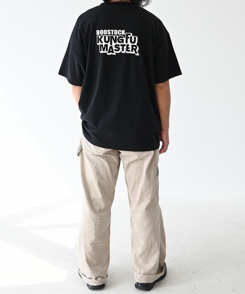 BOOSTOCK(ブーストック)の「ブーストック B/S KUNGFU Tシャツ(Tシャツ/カットソー・レディース・ホワイト/ブラック・F/XXXL)」の8枚目の写真