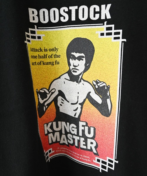 BOOSTOCK(ブーストック)の「ブーストック B/S KUNGFU Tシャツ(Tシャツ/カットソー・レディース・ホワイト/ブラック・F/XXXL)」の10枚目の写真