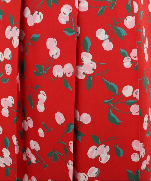 Dot&Stripes CHILD WOMAN(ドットアンドストライプス チャイルドウーマン)の「チェリープリント プリーツ半袖シャツワンピース(ワンピース・レディース・ネイビー/レッド・FREE)」の12枚目の写真