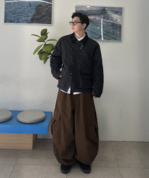 Andy Twill Balloon Cargo Pants Brown
