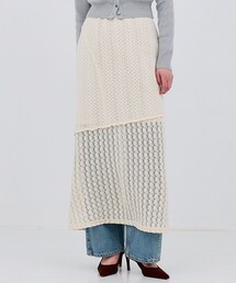 PUBLIC TOKYO（パブリックトウキョウ）の「【2026春新作】コットンレースマーメイドスカート・レースラップスカート（スカート）」