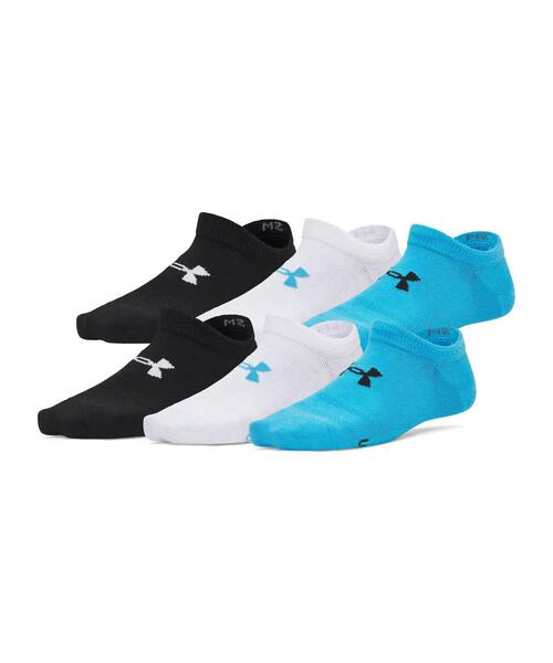 UNDER ARMOUR(アンダーアーマー)の「UAエッセンシャル ノーショー ソックス (6足セット)(トレーニング/KIDS)(ソックス/靴下・キッズ・ダークネイビー・XS/S)」の1枚目の写真