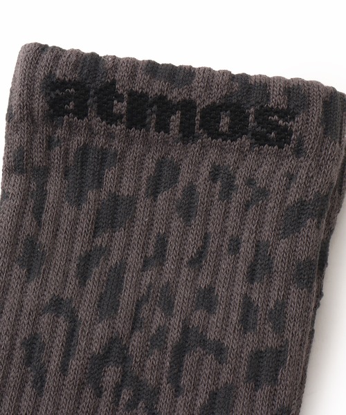 atmos(アトモス)の「atmos Leopard Pattern Socks / アトモス レオパード パターン ソックス(ソックス/靴下・メンズ・グレー/ベージュ・25-27)」の5枚目の写真