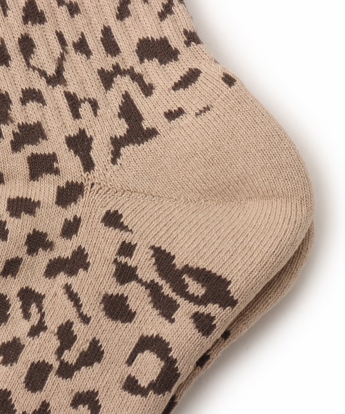atmos(アトモス)の「atmos Leopard Pattern Socks / アトモス レオパード パターン ソックス(ソックス/靴下・メンズ・グレー/ベージュ・25-27)」の11枚目の写真