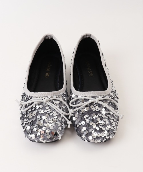 BACKYARD FAMILY(バックヤードファミリー)の「スパンコールバレエシューズ(バレエシューズ・レディース・シルバー/ブラック・M/L)」の5枚目の写真
