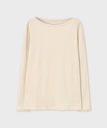 ボートネック 長袖Tシャツ / 163523 947Z