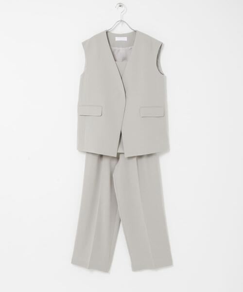URBAN RESEARCH ROSSO WOMEN(アーバンリサーチ ロッソ)の「ジレ+キャミソールセットアップ(セットアップ・レディース・ライトグレー/ブラック・FREE)」の11枚目の写真