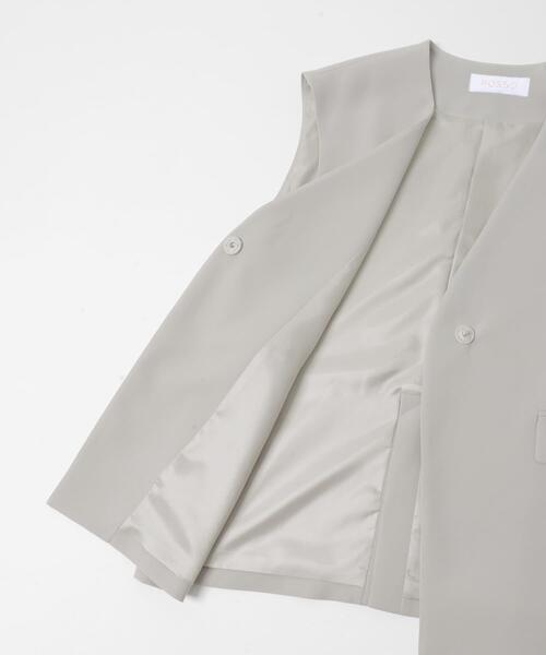 URBAN RESEARCH ROSSO WOMEN(アーバンリサーチ ロッソ)の「ジレ+キャミソールセットアップ(セットアップ・レディース・ライトグレー/ブラック・FREE)」の12枚目の写真