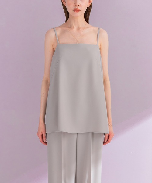 URBAN RESEARCH ROSSO WOMEN（アーバンリサーチ　ロッソ）の「ジレ+キャミソールセットアップ（セットアップ・レディース・ライトグレー/ブラック・FREE）」の8枚目の写真