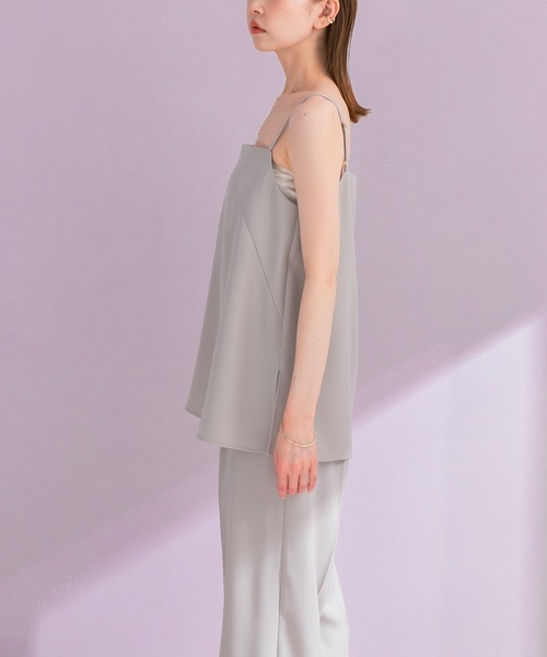 URBAN RESEARCH ROSSO WOMEN（アーバンリサーチ　ロッソ）の「ジレ+キャミソールセットアップ（セットアップ・レディース・ライトグレー/ブラック・FREE）」の9枚目の写真