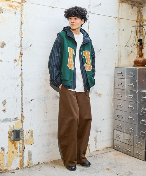 niko and...（ニコアンド）の「チェックフードブルゾン（ブルゾン・メンズ・ブラック/ネイビー・MEDIUM/LARGE）」の11枚目の写真