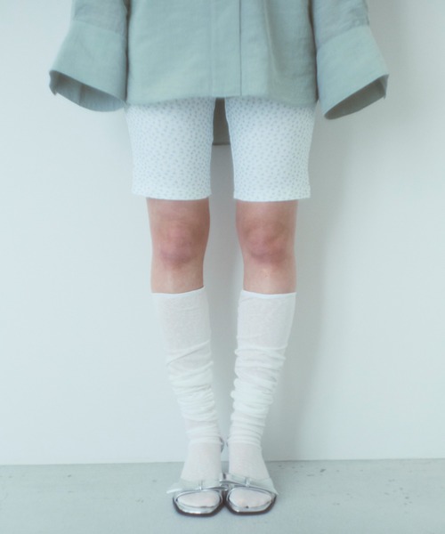 【Set Up】Petit Flower Biker Leggings