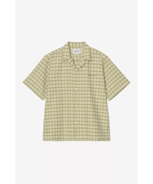 Carhartt(カーハート)の「Carhartt S/S KANDER SHIRT(シャツ/ブラウス・メンズ・ネイビー/グリーン系その他/ブラック・MEDIUM)」の2枚目の写真