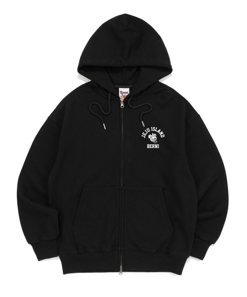 BERNI(ベルニ)の「ジェジュアイランド フードジップアップ (ブラック)(パーカー・レディース・その他・SMALL/MEDIUM/LARGE/X-LARGE)」の1枚目の写真