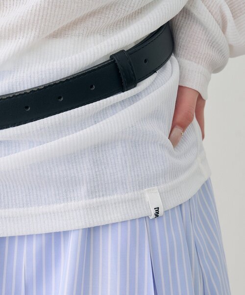 mystic（ミスティック）の「バックシャンロングTシャツ（Tシャツ/カットソー・レディース・オフホワイト/ブラック/ピンク・FREE）」の17枚目の写真