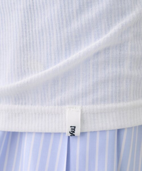 mystic（ミスティック）の「バックシャンロングTシャツ（Tシャツ/カットソー・レディース・オフホワイト/ブラック/ピンク・FREE）」の10枚目の写真