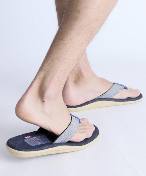 ISLAND SLIPPER（アイランドスリッパ）の「Denime×ISLAND SLIPPER”DENIM”（サンダル・メンズ・ネイビー/インディゴブルー・9/10/8/5）」の5枚目の写真