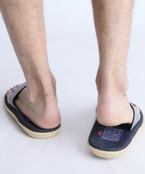 ISLAND SLIPPER（アイランドスリッパ）の「Denime×ISLAND SLIPPER”DENIM”（サンダル・メンズ・ネイビー/インディゴブルー・9/10/8/5）」の6枚目の写真