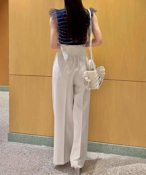 SNIDEL(スナイデル)の「マリンワイドパンツ(その他パンツ・レディース・アイボリー/ブラック/ベージュ・0/1)」の22枚目の写真
