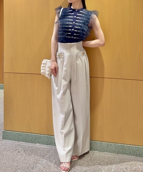 SNIDEL(スナイデル)の「マリンワイドパンツ(その他パンツ・レディース・アイボリー/ブラック/ベージュ・0/1)」の21枚目の写真