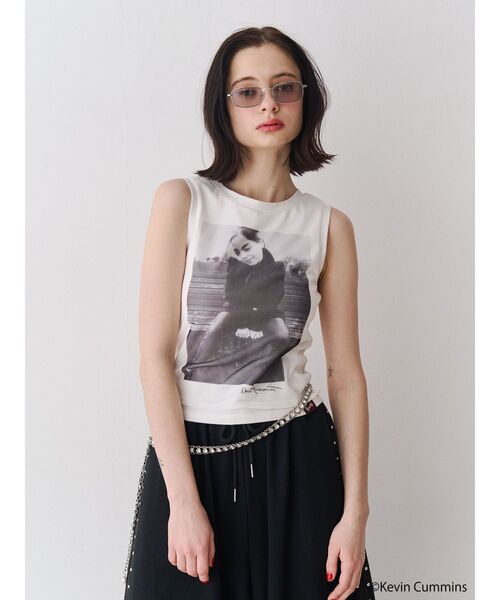 jouetie（ジュエティ）の「【KevinCummins×PosTokyo】Tank top（タンクトップ・レディース・ブラック/ピンク/オフホワイト・MEDIUM）」の7枚目の写真