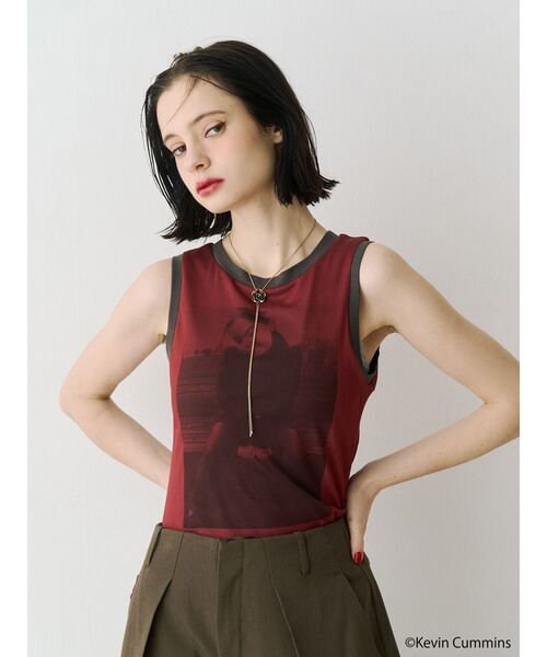jouetie（ジュエティ）の「【KevinCummins×PosTokyo】Tank top（タンクトップ・レディース・ブラック/ピンク/オフホワイト・MEDIUM）」の11枚目の写真