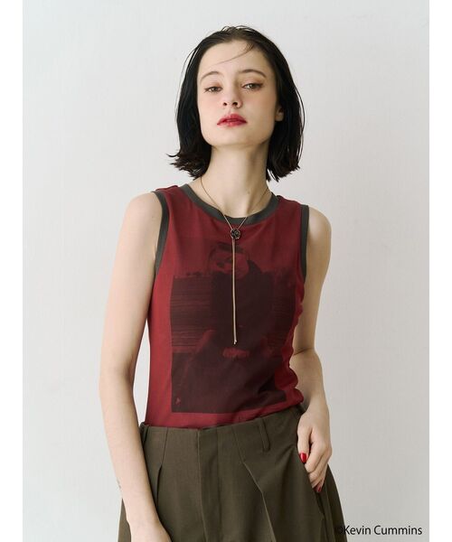 jouetie（ジュエティ）の「【KevinCummins×PosTokyo】Tank top（タンクトップ・レディース・ブラック/ピンク/オフホワイト・MEDIUM）」の12枚目の写真