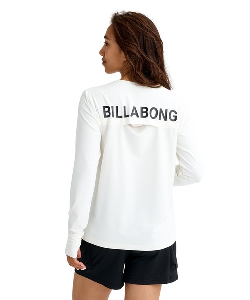 BILLABONG(ビラボン)の「BILLABONG ウィメンズ ACTIVE COOL LS TEE アクティブウェア 【2026年春夏モデル】(Tシャツ/カットソー・レディース・ブラック/ホワイト・MEDIUM)」の7枚目の写真