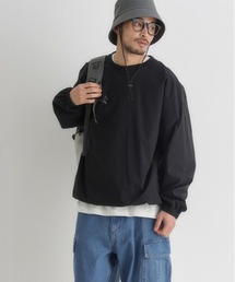 CAMP7（キャンプセブン）の「【CAMP7】アクティブ ロングスリーブＴシャツ (ドロップショルダー / オーバーサイズ / イージーケア)（Tシャツ/カットソー）」