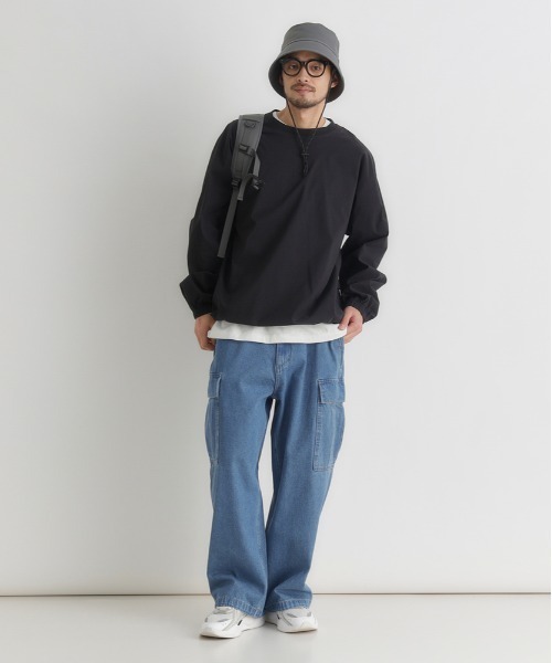CAMP7(キャンプセブン)の「CAMP7(キャンプ7)アクティブロングスリーブTシャツ(Tシャツ/カットソー・メンズ・ベージュ/ブラック/ダークグレー・L/XL/S/M)」の7枚目の写真