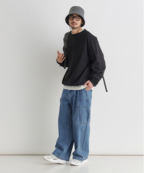 CAMP7(キャンプセブン)の「CAMP7(キャンプ7)アクティブロングスリーブTシャツ(Tシャツ/カットソー・メンズ・ベージュ/ブラック/ダークグレー・L/XL/S/M)」の8枚目の写真