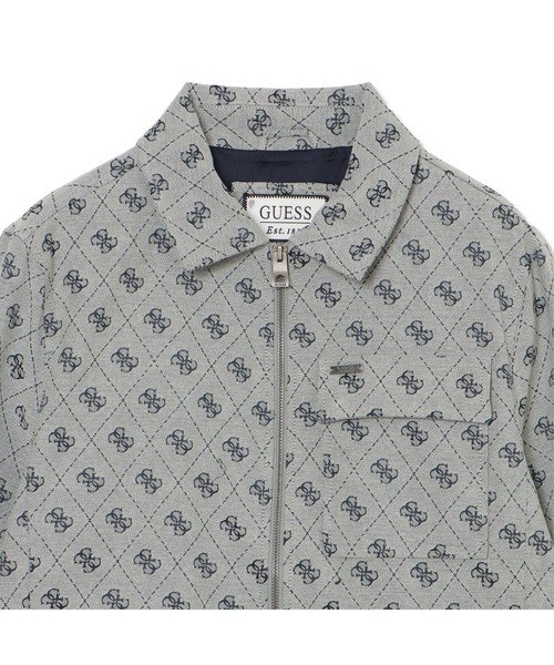 Guess（ゲス）の「4G Shacket 長袖シャツ（シャツ/ブラウス・メンズ・グレー/ベージュ系その他・XX-LARGE/LARGE/SMALL/MEDIUM/X-LARGE）」の4枚目の写真