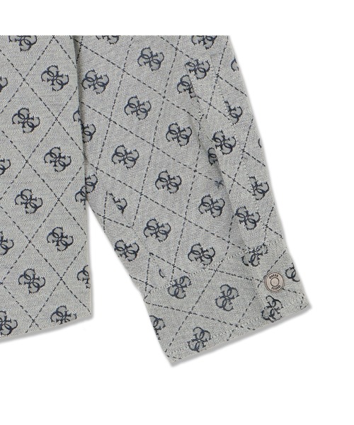 Guess（ゲス）の「4G Shacket 長袖シャツ（シャツ/ブラウス・メンズ・グレー/ベージュ系その他・XX-LARGE/LARGE/SMALL/MEDIUM/X-LARGE）」の8枚目の写真